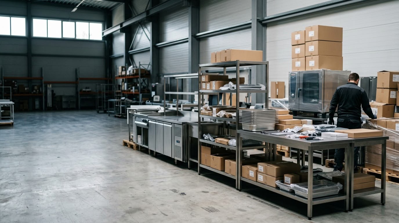 Kuchnie i strefy gastronomiczne dla sieci: produkcja i kompletacja