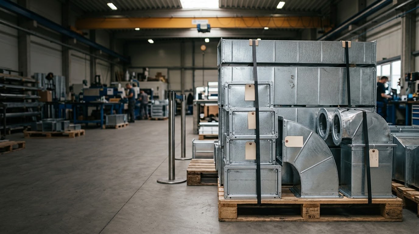 Prefabrykacja kanałów HVAC: produkcja i kompletacja