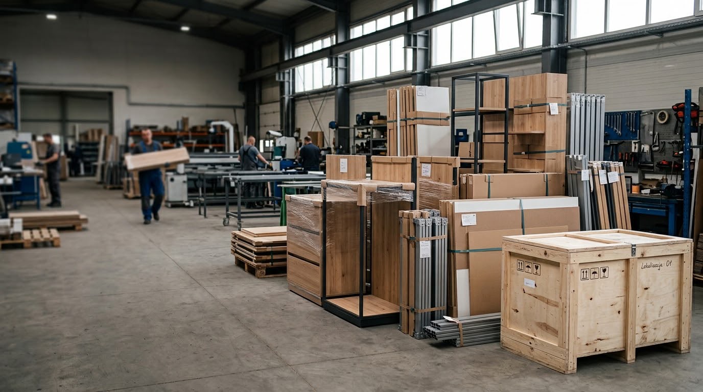 Retail fit-out i meble sklepowe: produkcja i kompletacja